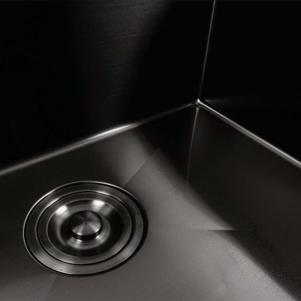 Кухонна мийка чорна PVD 78*46 Platinum Handmade Коломыя - изображение 6