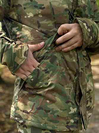 Тактична чоловіча зимова куртка парка Omni-Heat з капюшоном водонепронекна зимова парка мультикам WAR Львів