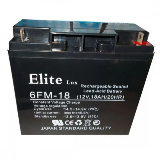 Акумулятор 12 V 18 Ah AK ELITE LUX (4) Київ