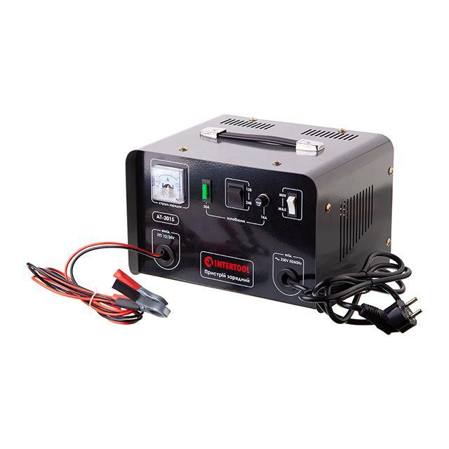 Пристрій зарядний 230 В, ~50 Гц, 600 Вт, 12/24 В, 30 А, 20-400 Аг INTERTOOL AT-3015 Коломыя - изображение 2