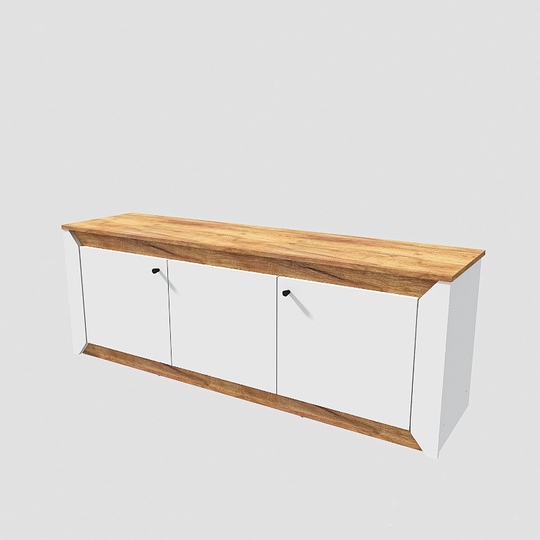 Тумба под телевизор Эверест Нордик ТВ-1500 Белый + Дуб крафт золотой (DTM-5541) Львов - изображение 7