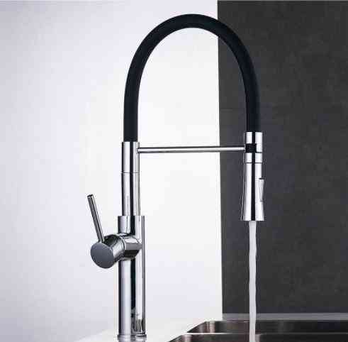 Змішувач для кухні WanFan з висувним зливом, для гарячої і холодної води, обертається на 360 градусів, 2 вид Кам'янець-Подільський