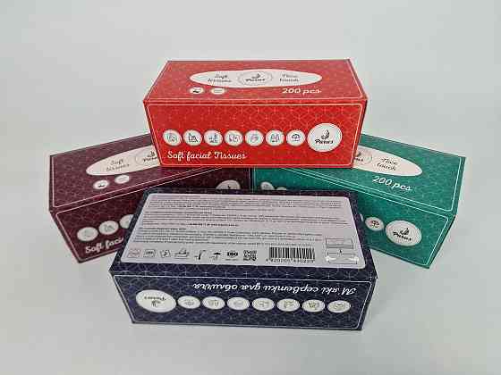 Серветка косметична 200 шт 20*20 коробка Одеса (1 пачка) Харків