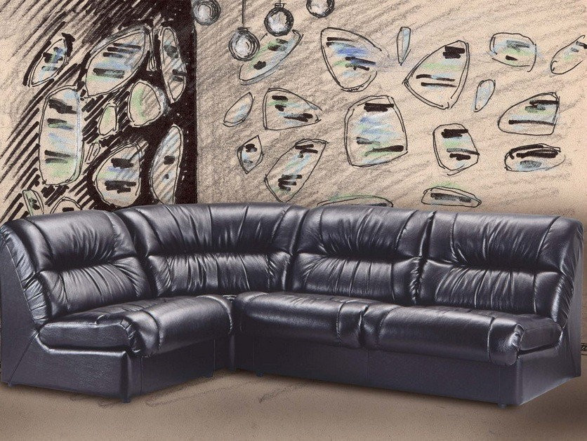 Диван Flay Vizit двойка 1650х870х850 единица 850х870х850 угол 870х850 Черный Киев - изображение 6