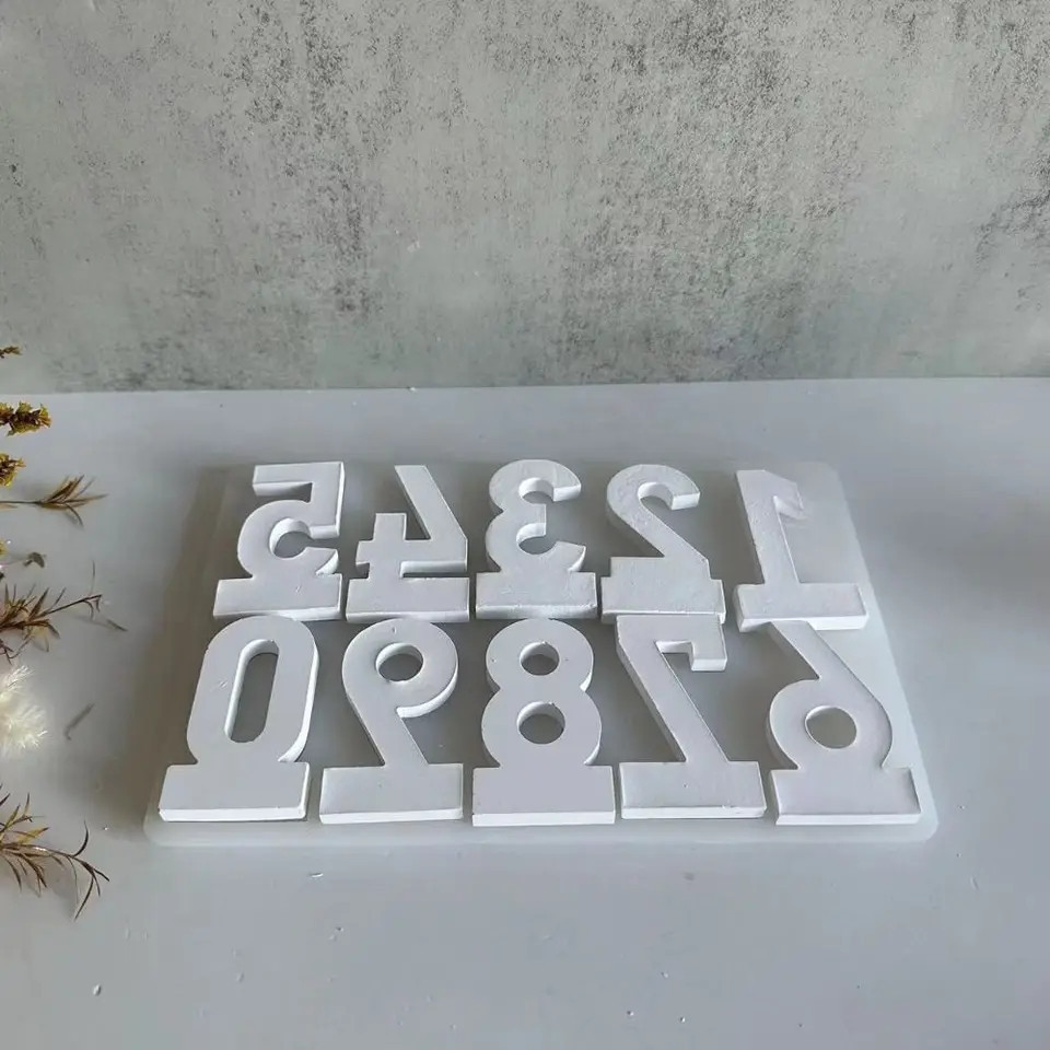 Молд силиконовый Цифры 149 на 225 мм серый Киев - изображение 4