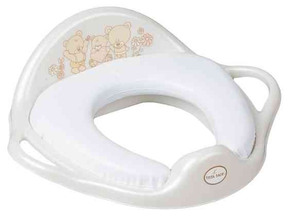 Накладка дитяча на сидіння унітазу Teddy Bear white pearl Київ