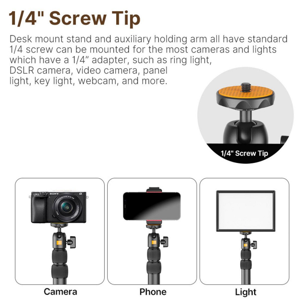 Штатив тримач Ulanzi Vijim Desktop Extendable Light Stand UV-2487 Одеса - фото 8