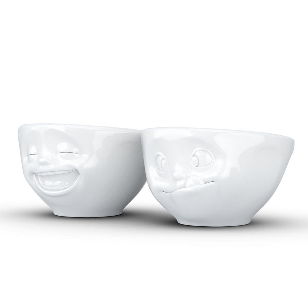 Набор фарфоровых пиал Смех и Вкуснятина Tassen (2 пиалы по 100 мл) Белый Киев - изображение 4