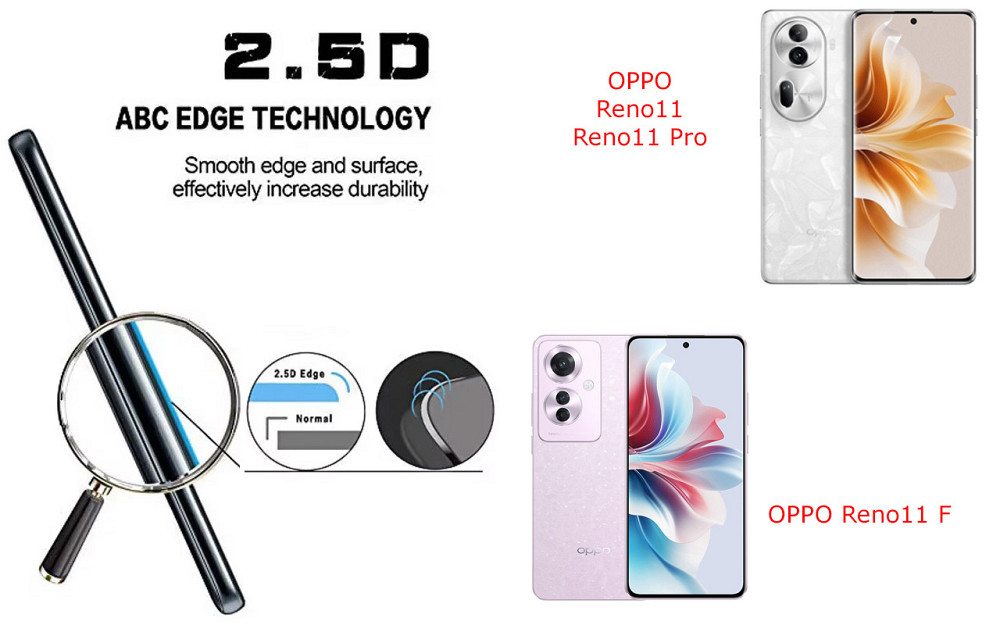 Защитное стекло ArmorGlass для OPPO Reno11, Reno11 F, Reno11 Pro – устойчивое к царапинам и ударам Киев - изображение 2