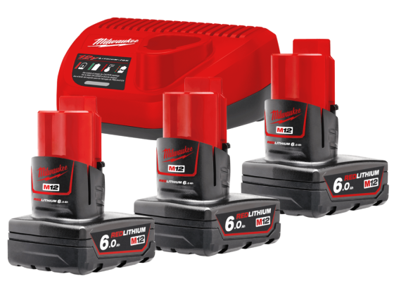 Аккумулятор Li-Ion Энергокомплект M12 NRG-603 (3x 6,0 Аг, +зар.устройство.) MILWAUKEE Одесса