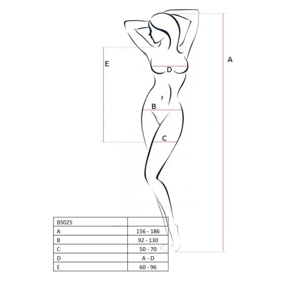 Бодістокінг Passion BS025 black, плаття-сітка, спущене плече, довгий рукав Львів