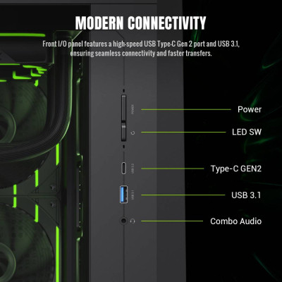 Корпус Gamemax Claw 360 BK Винница - изображение 2