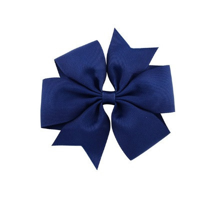 Дитяча заколка-синій бантик, 1шт., розмір бантика 8см Київ - фото 1