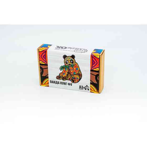 Фігурний дерев'яний пазл A3 "Кунг-фу Панда" PuzA3-01211, 124 елемента Вінниця