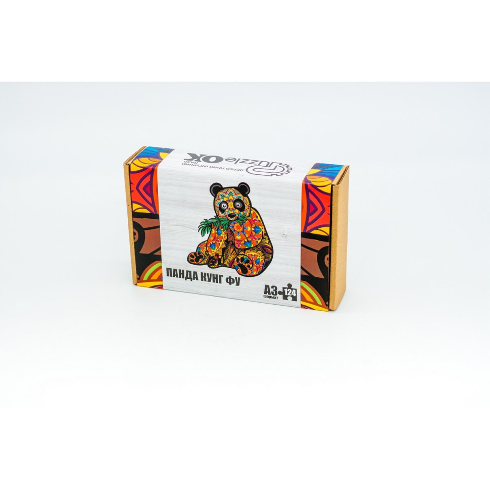 Фігурний дерев'яний пазл A3 "Кунг-фу Панда" PuzA3-01211, 124 елемента Вінниця - фото 2