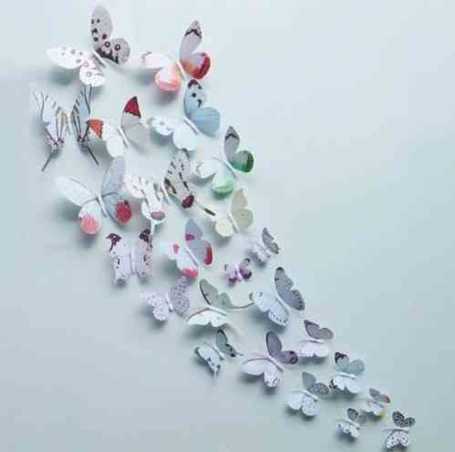 Декор різнокольорові метелики - 12шт. Київ