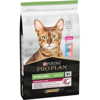 Сухий корм для кішок Purina Pro Plan Sterilised Adult 1+ Savoury Duo Після стерилізації З тріскою та фореллю 1.5 кг (7613036732413) Вінниця - фото 2