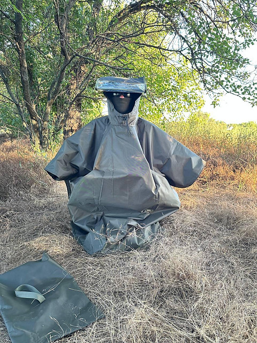 Антитепловізор пончо захист від тепловізорів, плащ від тепловізора дощовик пончо олива Днепр - изображение 12