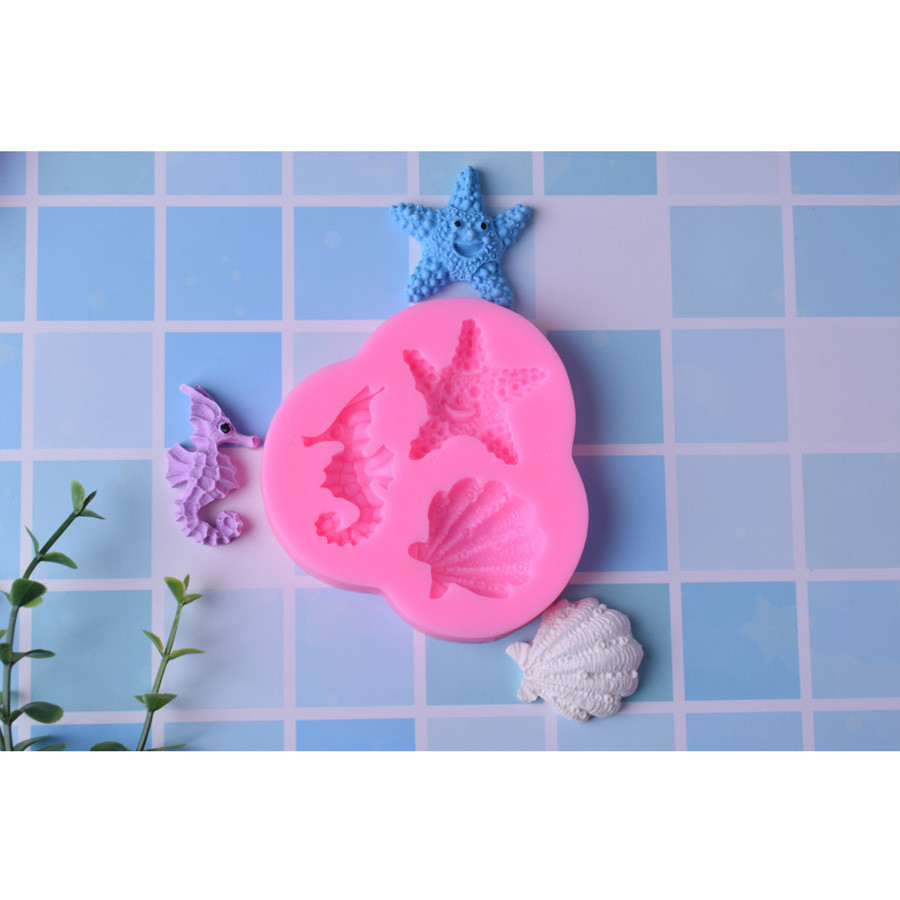 Молд кондитерский морской 80 на 85 мм розовый Киев - изображение 3