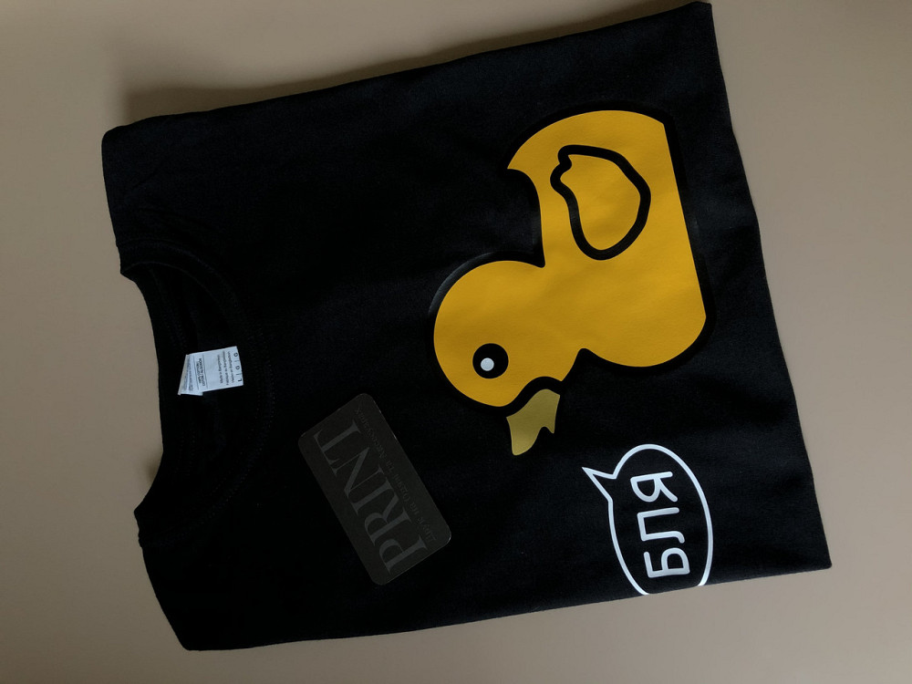 Футболка премиум Мужская\Женская Утка БЛЯ Черновцы - изображение 2