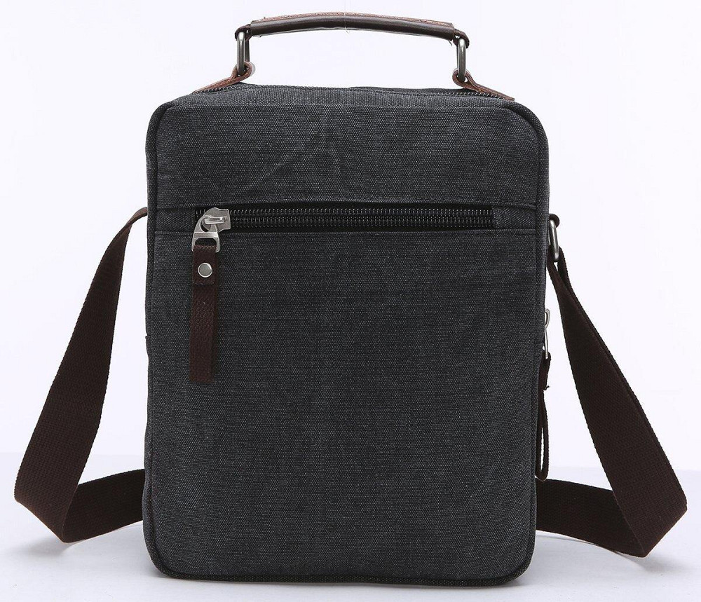 Сумка вертикальная текстильная Vintage 20079 Черная Киев - изображение 6