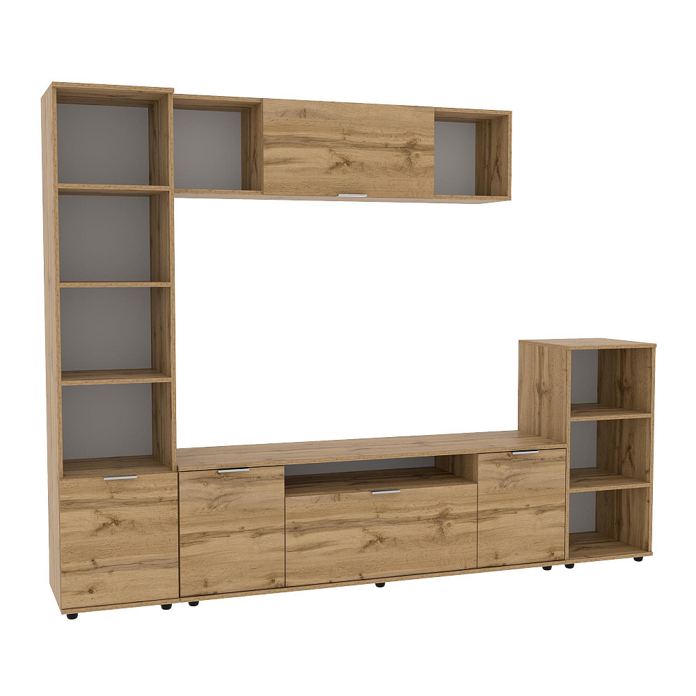 Стінка у вітальню Ketrin-4, Дуб Аппалачі, 2440х425х1880 Львів - фото 1