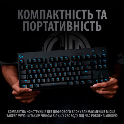 Клавіатура Logitech G PRO Mechanical Gaming USB UA Black (920-009392) Вінниця - фото 4