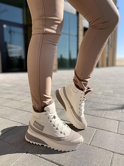 Черевики жіночі VLADEKS бежеві натуральна шкіра зима размеры 36-41 (4917) Коломия - фото 7