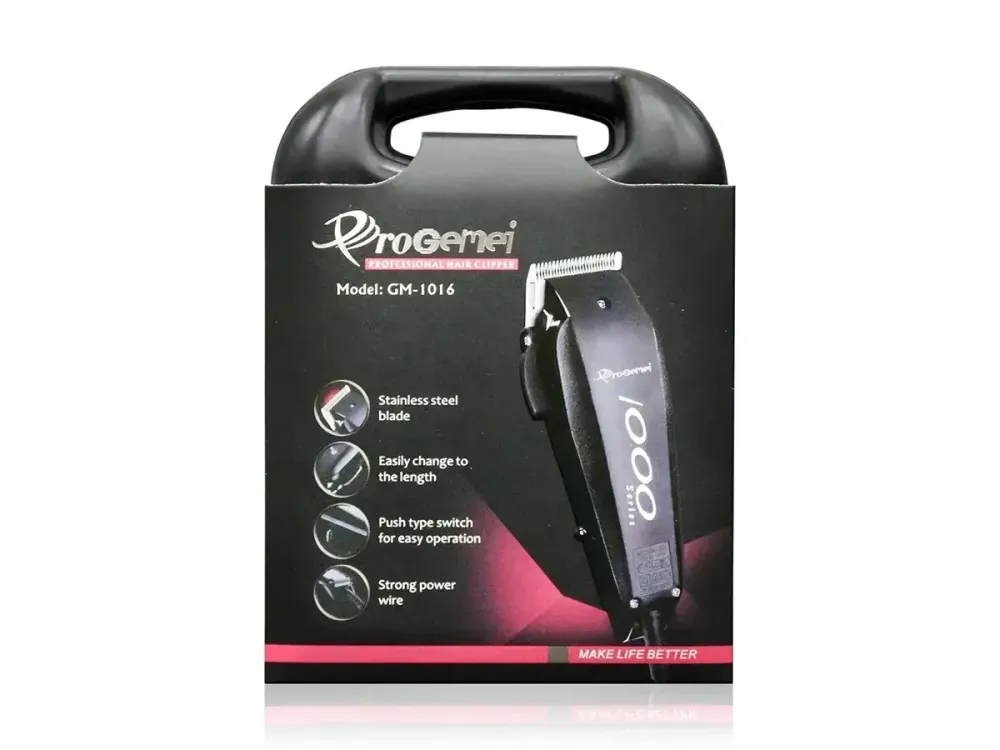 Машинка для стрижки волосся ProGemei GM-1016 професійна, акумуляторна, з насадками Одеса - фото 2