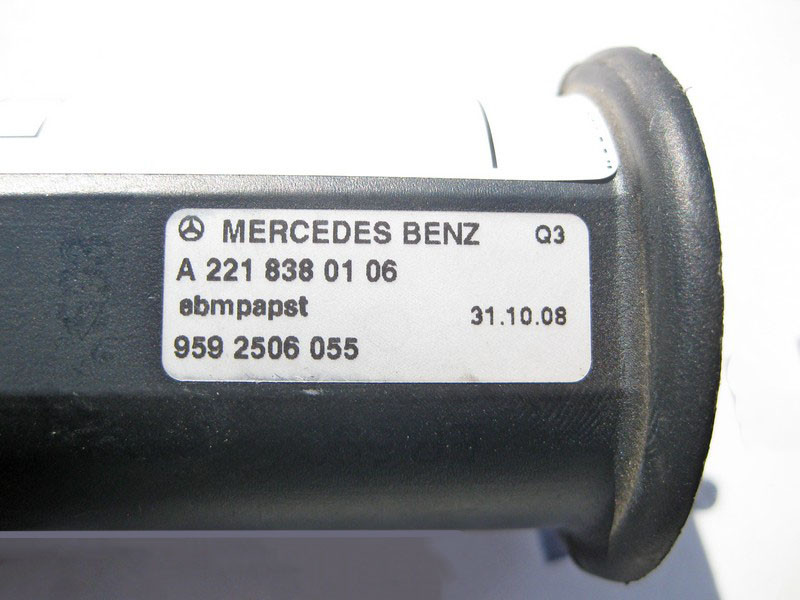 Mercedes-Benz  A2218380106 Вентилятор охолодження в панелі приладів Англія CL C216 S-Class W221 Одеса - фото 3