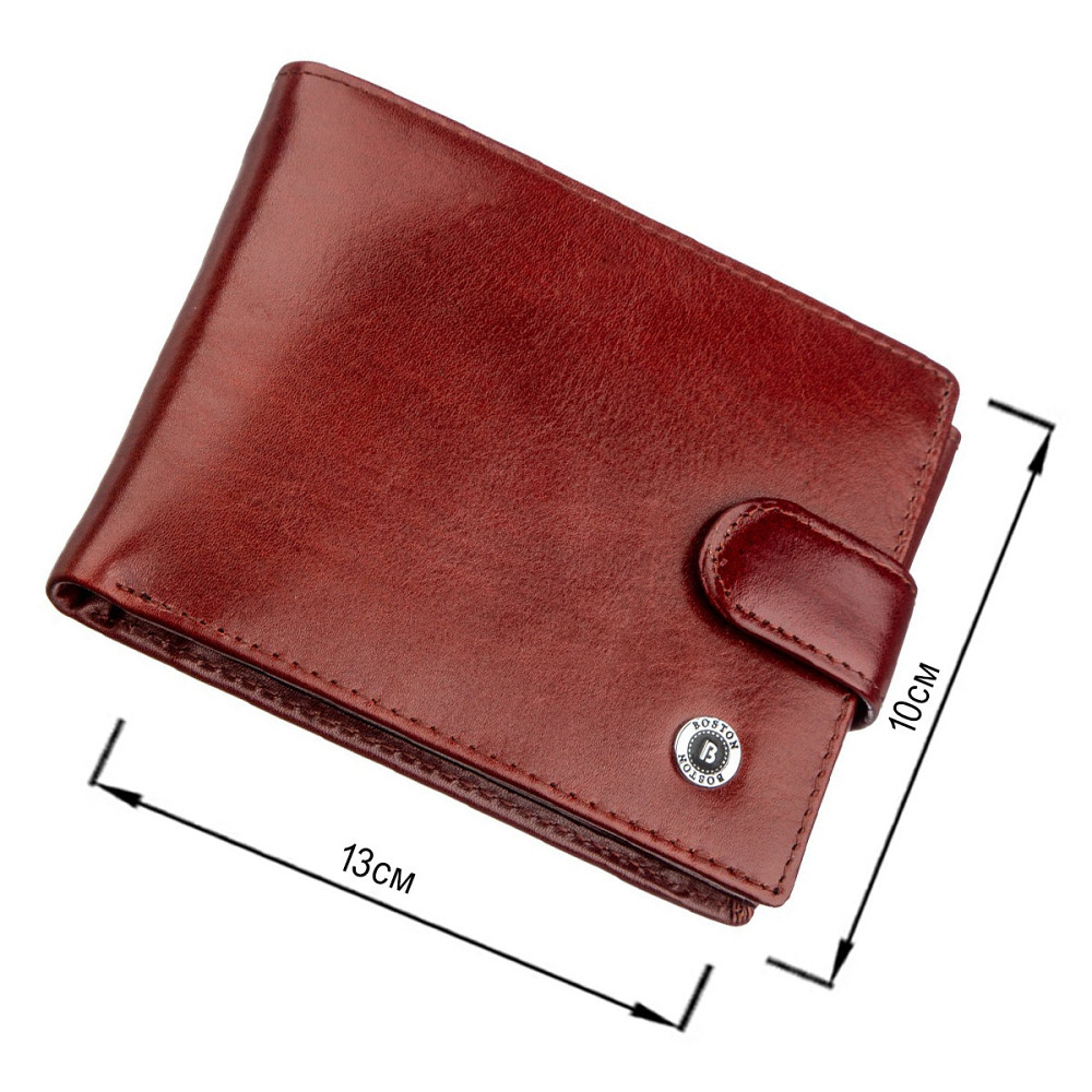 Кошелек мужской Boston 18807 Коричневый Киев - изображение 6