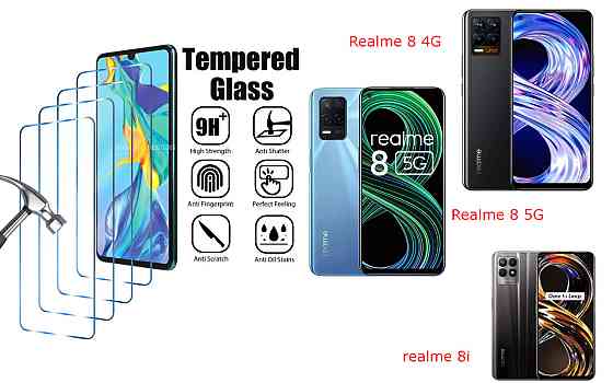 Захисне скло ArmorGlass для Realme 8 4G, Realme 8 5G, realme 8i – стійке до подряпин та ударів Київ