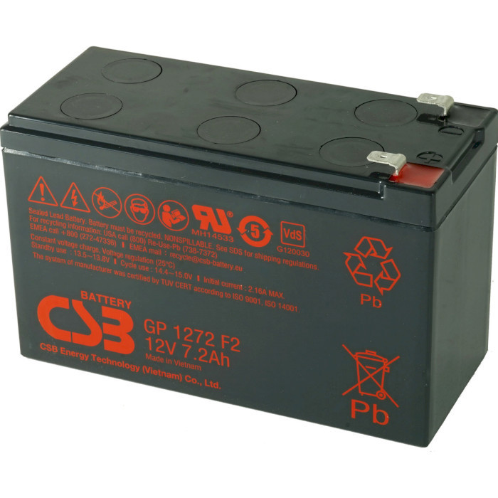Аккумуляторная батарея CSB GP1272F2 (12V-7,2Ah) Киев - изображение 1