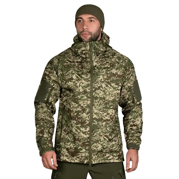 Куртка мужская теплая Stalker SoftShell (7495) Хищник пиксель M Киев - изображение 1