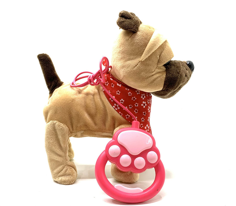 Собачка інтерактивна Limo Toy на повідку ходить махає хвостиком Бежева (M 4879 I UA) Чернигов - изображение 4