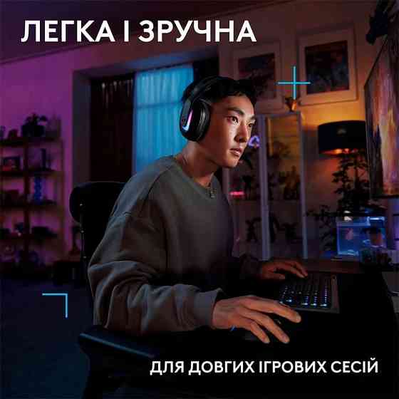 Гарнитура Logitech G522 LightSpeed Wireless Gaming Headset Black (981001544) Чорний Харків