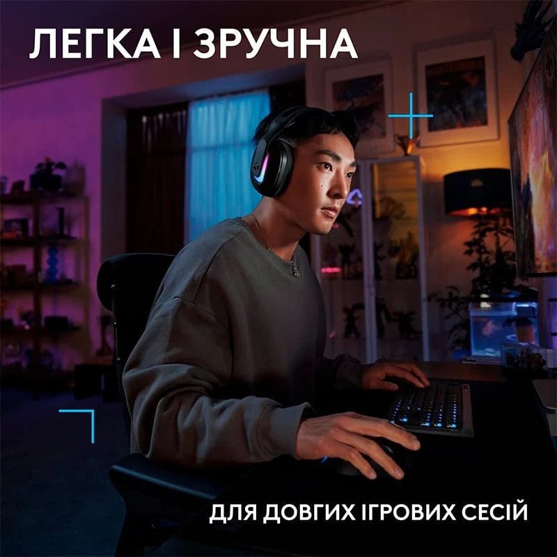 Гарнитура Logitech G522 LightSpeed Wireless Gaming Headset Black (981001544) Чорний Харків - фото 4
