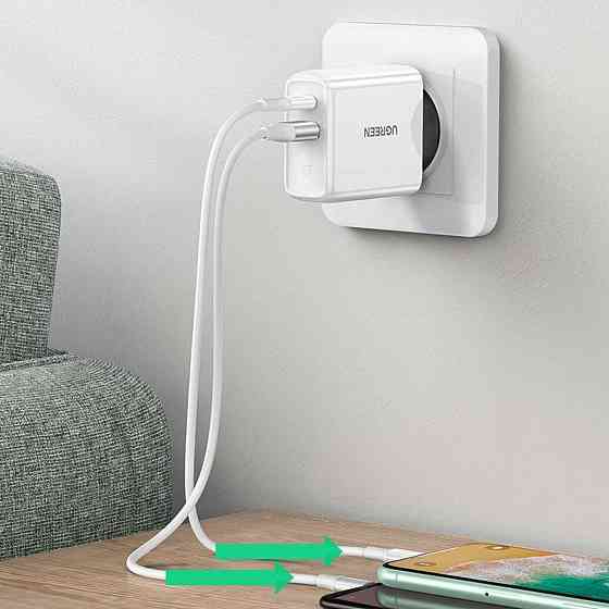 Зарядний пристрій UGREEN CD170 38W USB-C Wall Charger EU (White) (UGR-60468) Киев
