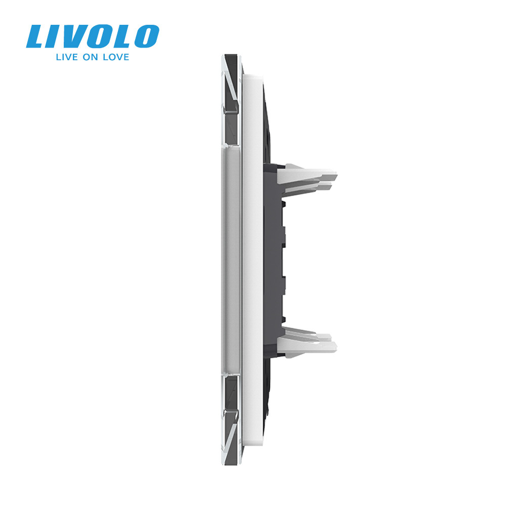 Годинник механічний Livolo білий скло (VL-C7FCCL-2WP) Коломыя - изображение 2