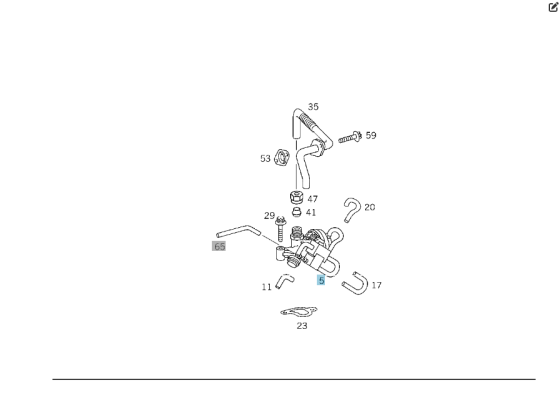 Mercedes-Benz  A1121400060 Клапан рециркуляції відпрацьованих газів EGR для двигуна M112 V6 2.4 2.6 2.8 3.2 3.7л M113 V8 4.3 5.0 5.5л Одеса