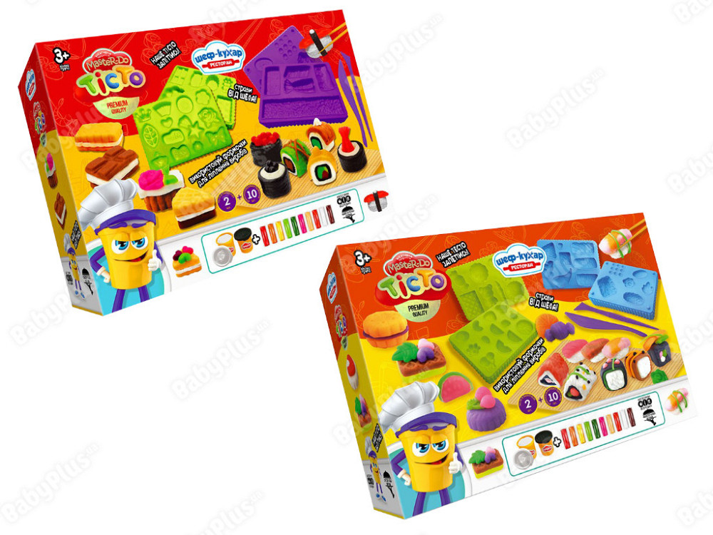 Креативна творчість "Тісто для ліплення Master Do "Шеф-кухар.Ресторан" укр (6), шт Київ - фото 1