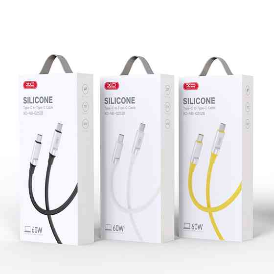 Кабель XO Liquid Silicone Type-C to Type-C 60W 1м чорний Львів