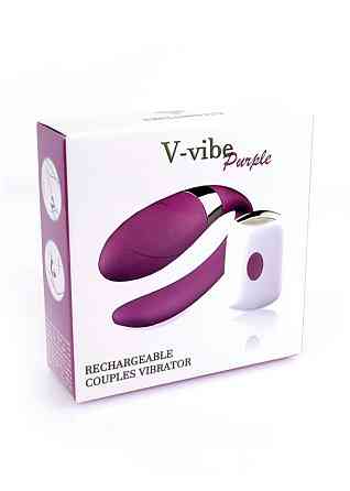 Вібратор для пар - V-Vibe Purple, USB, 7 Function, Remote Control Sex Aura Київ