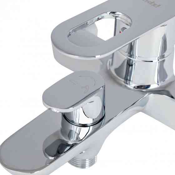 Змішувач для ванни Lidz Latwa 006 з душовим гарнітуром хром Київ