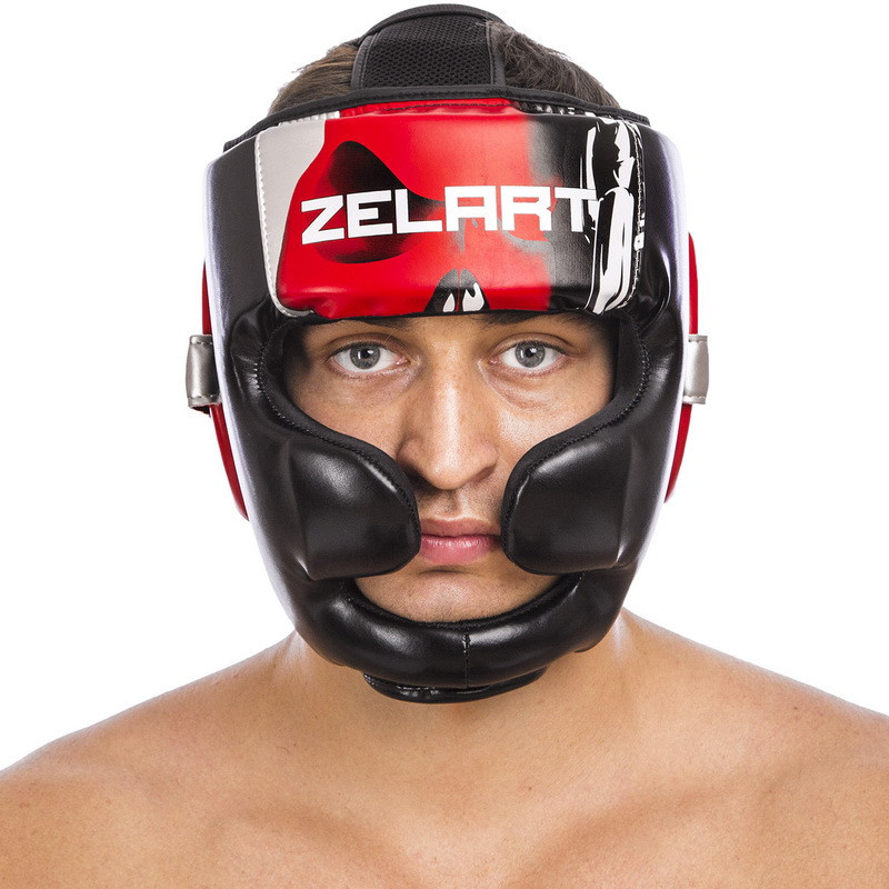 Шлем боксерский с полной защитой ZELART-1320 M-XL Шлемы для бокса и единоборств Киев - изображение 9
