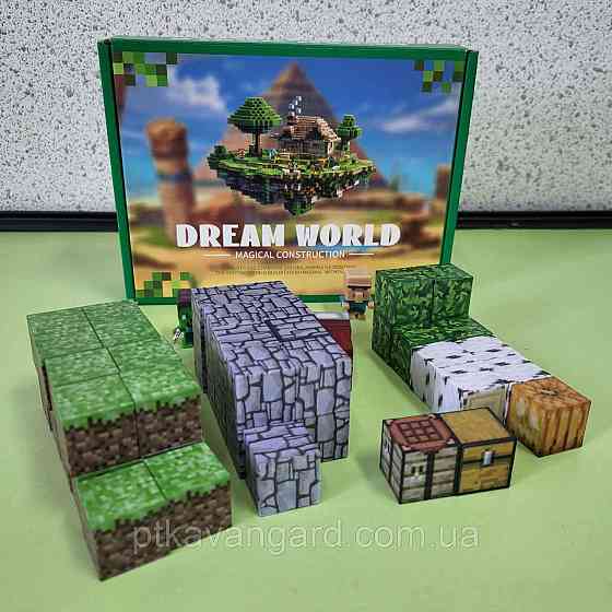 Конструктор магнітний майнкрафт 49 кубики магнітні блоки Dream World LZCK 021 Хмельницький