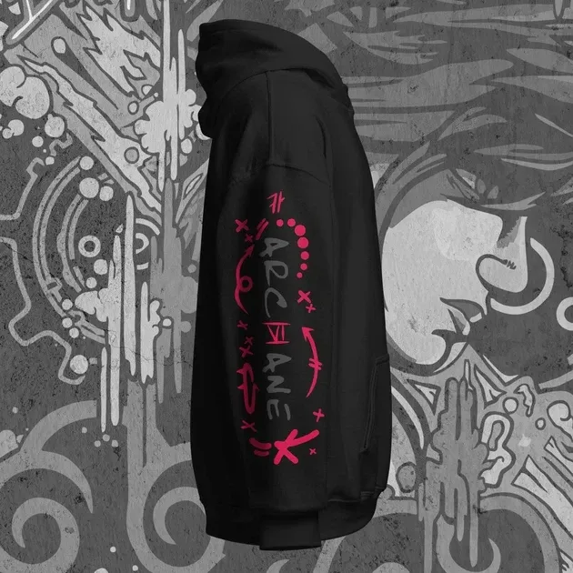 Худи для подростка мальчика с принтом Arcane VI Размер 170 Anime11228 Днепр - изображение 4