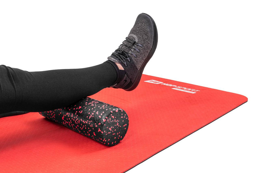 Роллер масажер (валик, ролик) заповнений Hop-Sport EPP 30см HS-P030SYG чорно-червоний Київ - фото 5