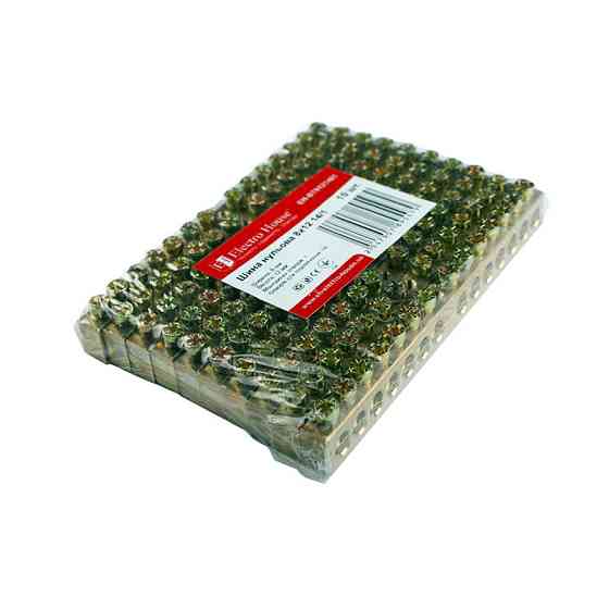 Шина нулевая 8х12 мм2 14/1, 1 отверстие Днепр