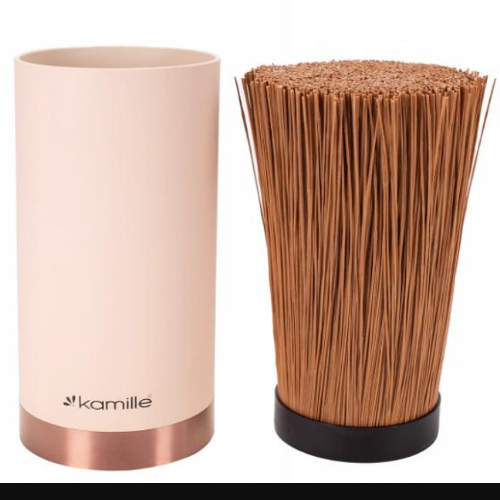 Набір ножів 6 предметів:(5шт + кругла підставка) білий 7630 KAMILLE Житомир - изображение 7